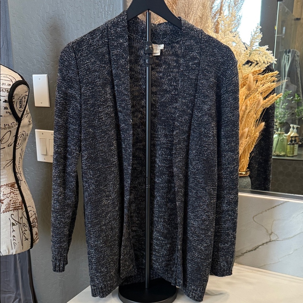 JCREW Women's BLACK & WHITE Cardigan